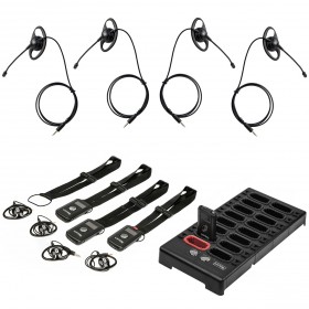 Listen Tech 4 Person ListenTALK Language Interpretation Wireless System for Quiet Environments