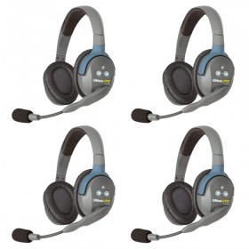 Eartec UL4D UltraLITE 4 Person Wireless Headset System with Case (Double)