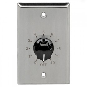 Pure Resonance Audio VC50S 50W Plate Mounted 70V Commercial Volume Control - Stainless Steel