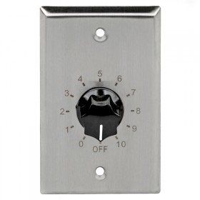 Pure Resonance Audio VC100S 100W Plate Mounted 70V Commercial Volume Control - Stainless Steel