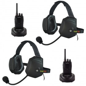 Eartec Scrambler 2-User SC-1000 2-Way Radio System with XTreme Inline PTT Headsets