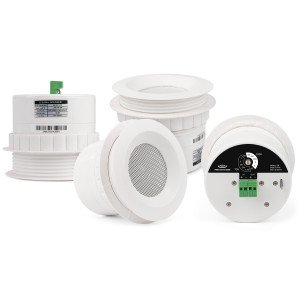 Pure Resonance Audio C3 3" Micro Ceiling Speakers with Easy-Mounting Ring (4-Pack)
