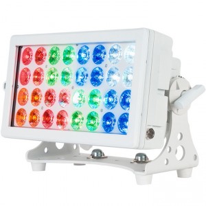 American DJ 32 HEX Panel IP Pearl Wash / Strobe LED Fixture with 32 x 12W, 6-in-1 RGBWA+UV LEDs