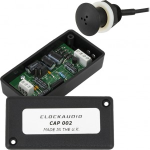 Clockaudio C007LL Through Desk / Ceiling / Panel Mount Omni-Directional Boundary Layer Condenser Microphone - Black