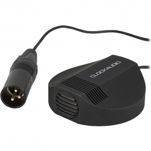 Clockaudio C008E-RF Desk / Table Mount Low Profile Half-Cardioid Boundary Layer Condenser Microphone - Black