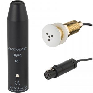 Clockaudio C007EW-RF Through Desk / Ceiling / Panel Mount Omni-Directional Boundary Layer Condenser Microphone - White