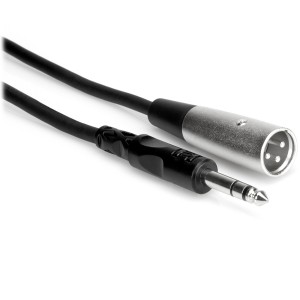 Hosa STX-103M 1/4" TRS to XLR3M Balanced Interconnect Cable - 3ft