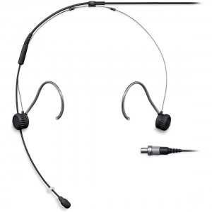 Shure TH53 TwinPlex Omnidirectional Subminiature Headset Microphone with LEMO Connector - Black
