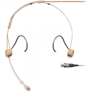 Shure TH53 TwinPlex Omnidirectional Subminiature Headset Microphone with LEMO Connector - Tan