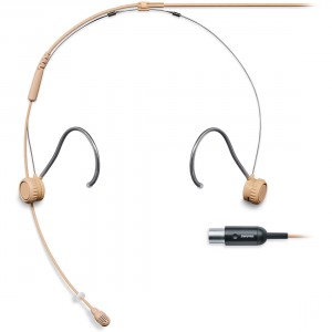 Shure TH53 TwinPlex Omnidirectional Subminiature Headset Microphone with TA4F Connector - Tan