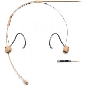Shure TH53 TwinPlex Omnidirectional Subminiature Headset Microphone with MicroDot Connector - Tan