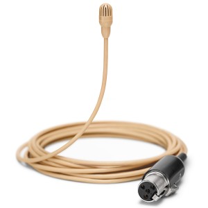 Shure TL46 TwinPlex Omnidirectional Subminiature Lavalier Microphone with TA4F Connector - Tan