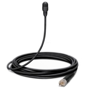Shure TL47 TwinPlex Omnidirectional Subminiature Lavalier Microphone with MicroDot Connector and Accessories - Black