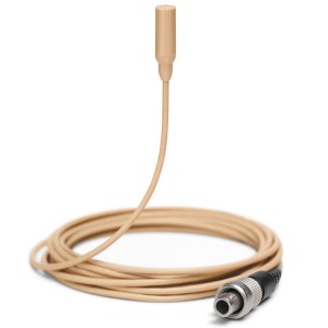 Shure TL48 TwinPlex Omnidirectional Subminiature Lavalier Microphone with LEMO Connector and Accessories - Tan