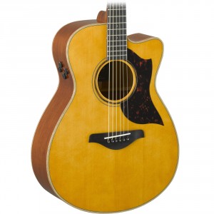 Yamaha AC3M ARE Concert Acoustic-Electric Cutaway Guitar with SRT2 Preamp Pickup - Vintage Natural