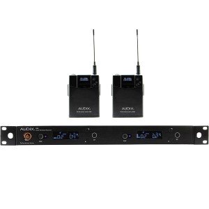 Audix AP62 BP Wireless Microphone System with R62 2-Channel Diversity Receiver and 2 B60 Bodypack Transmitters