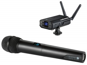 Audio-Technica ATW-1702 System 10 Camera-Mount Digital Wireless System with Handheld Wireless Microphone