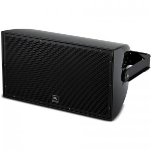 JBL AW566-LS-BK All-Weather 2-Way High Power Loudspeaker with 1 x 15" LF and Rotatable Horn for Life Safety Applications - Black