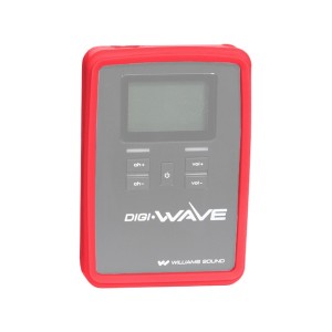 Williams Sound CCS 060 RD Silicone Skin for DLR 400 ALK, DLR 60, DLR 60 2.0 or DLR 360 Receiver with Lanyard and Wrist Strap - Red
