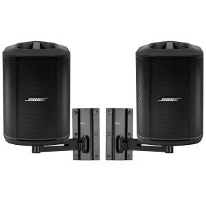 Bose Church Sound System with 2 S1 Pro+ All-In-One PA Bluetooth Speakers and Adjustable Wall Mount Brackets