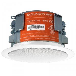 SoundTube CM42-EZs-II 4" In-Ceiling Shallow Backcan Speaker - White