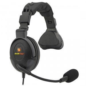 Eartec Proline Single Ear Headset with 4 Pin XLR Female Connector for TCS Wired Intercoms