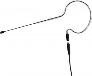 Galaxy Audio ESM8 Single Ear Omnidirectional Microphone with 4 Audio-Technica Cables - Black