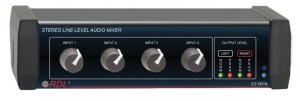 RDL EZ-MX4L Stereo Line Level Audio Mixer
