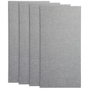 Primacoustic Broadband Absorber 24" x 48" x 3" Broadway Acoustic Panels, Square Edge - Gray (4-Pack)