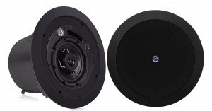 Atlas Sound FAP42T Strategy II Series 4" Coaxial In-Ceiling Loudspeaker - Black Pair