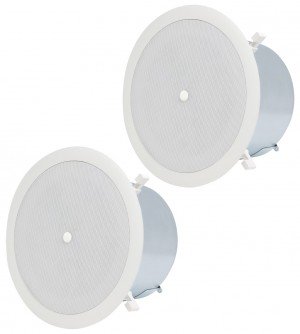 Atlas Sound FAP62T-UL2043 6 inch Strategy II Coaxial Ceiling Speakers - Pair