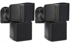 Pure Resonance Audio MC2.5B Kit Dual 2.5" Swiveling Cube Speakers with Brackets - Pair