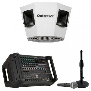 Gymnasium Sound System with Octasound SP820A Loudspeaker and Yamaha Powered Mixer