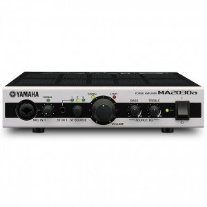 Yamaha MA2030a 2-Channel Compact Mixer Amplifier 70V/100V/4 Ohm/8 Ohm with DSP