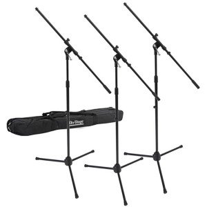 On-Stage Stands MSP7703 Euroboom Microphone Stands with Bag (3 Pack)