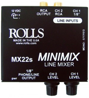 Rolls MX22s 2-Channel Line Mixer