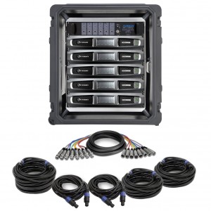 Crown Power Amplifier Rack Package with 5 DCi 8|600N and Furman ASD-120 Power Distribution