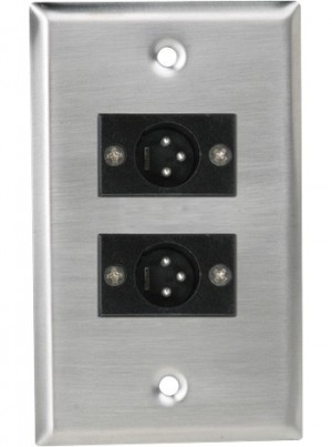 Atlas Sound SG-XLR-M2 Male 3 Pin Wall Plate