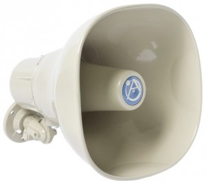 Atlas Sound AP-15TC Horn Loudspeaker with 15W 25V/70V/100V Transformer