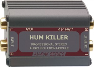 RDL AV-HK1 Hum Killer Stereo Audio Isolation Transformer