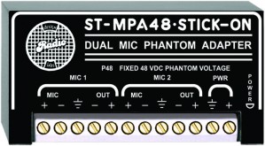 RDL ST-MPA48 Dual Microphone Phantom Adapter