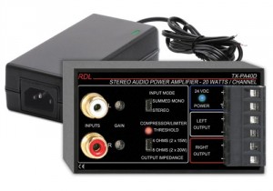 RDL TX-PA40D Stereo Audio Amplifier with Power Supply