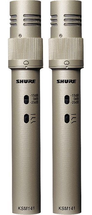 Shure KSM141/SL ST PAIR Studio Condenser Microphones Stereo - Pair