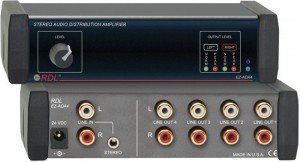 RDL EZ-ADA4X Stereo Audio Distribution Amplifier
