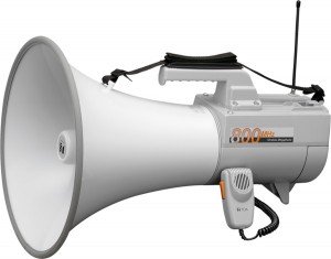 TOA ER-2930W Shoulder Megaphone with Whistle and Built-In Wireless Microphone Receiver (Wireless Ready)