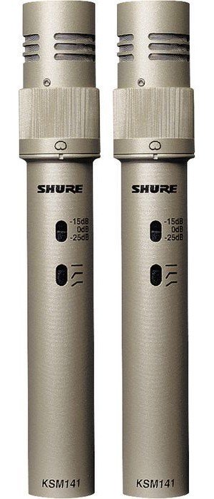 Shure KSM141/SL ST PAIR Studio Condenser Microphones Stereo - Pair