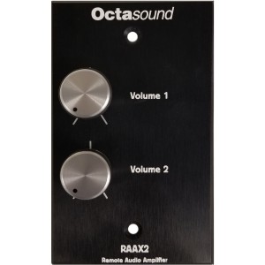 Octasound RAAX2-02 2-Channel Remote Power Amplifier with Front Volume Controls
