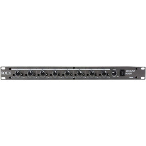 Rolls RM82 8-Channel Rack Mount Mic/Line Mixer (1 RU)