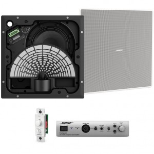 Restaurant Sound System with 2 Bose EdgeMax EM180 Premium In-Ceiling Loudspeakers and Bose IZA 190-HZ Amplifier