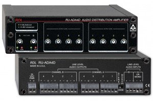 RDL RU-ADA4D 4-Channel Audio Distribution Amplifier